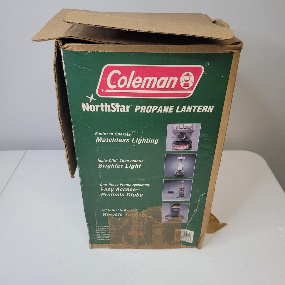 Coleman NorthStar Propane Lantern Insta Clip Tube Mantle Matchless Lighting 2000